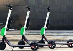 trottinettes électriques parking