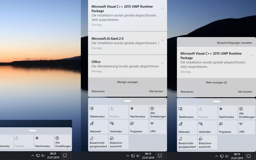 Windows 10 va recevoir un nouveau centre de notifications