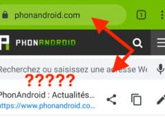 chrome android url barre adresses