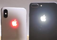 iphone logo apple éclairer recevoir notifications