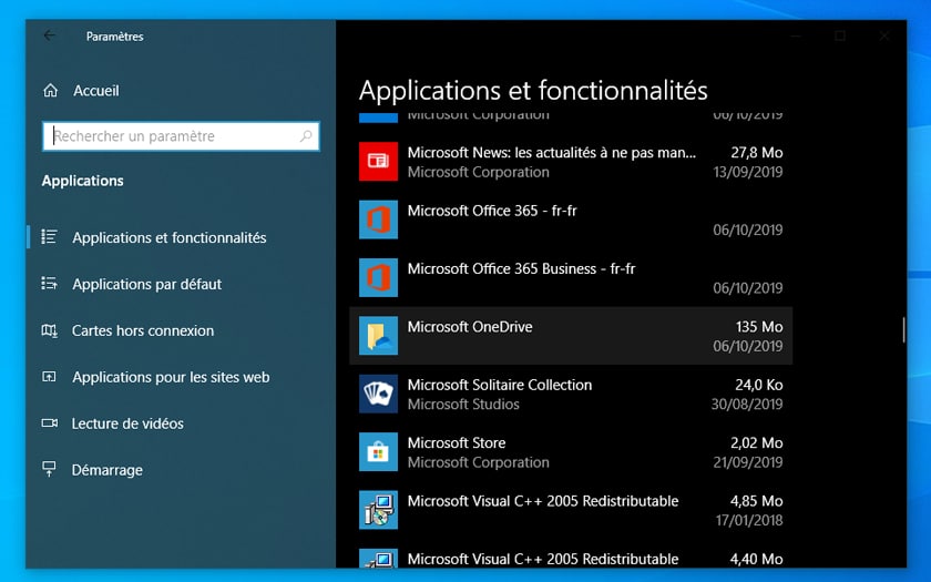 Windows 10 Desactiver OneDrive