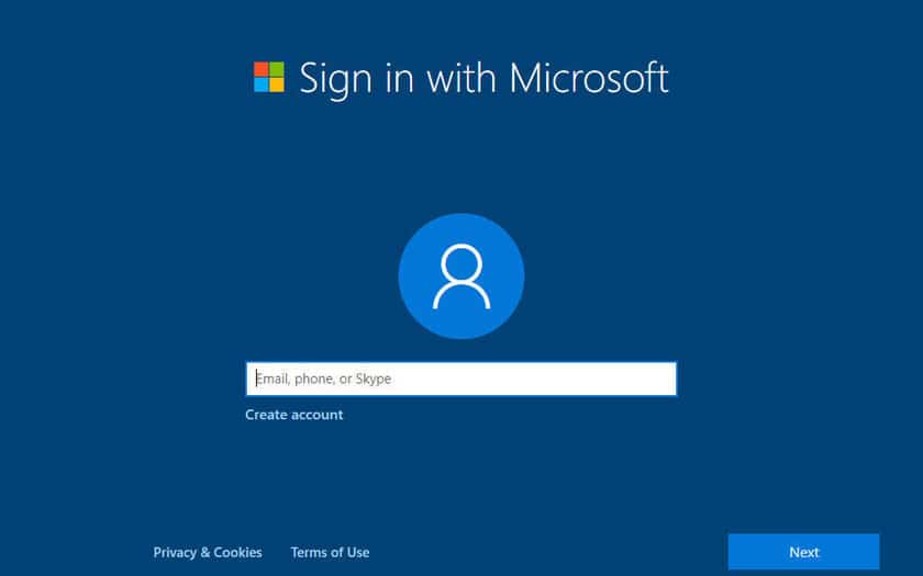 Windows 10 : compte Microsoft