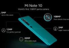 xiaomi mi note 10 capteurs photo