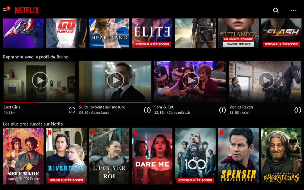 Netflix Interface