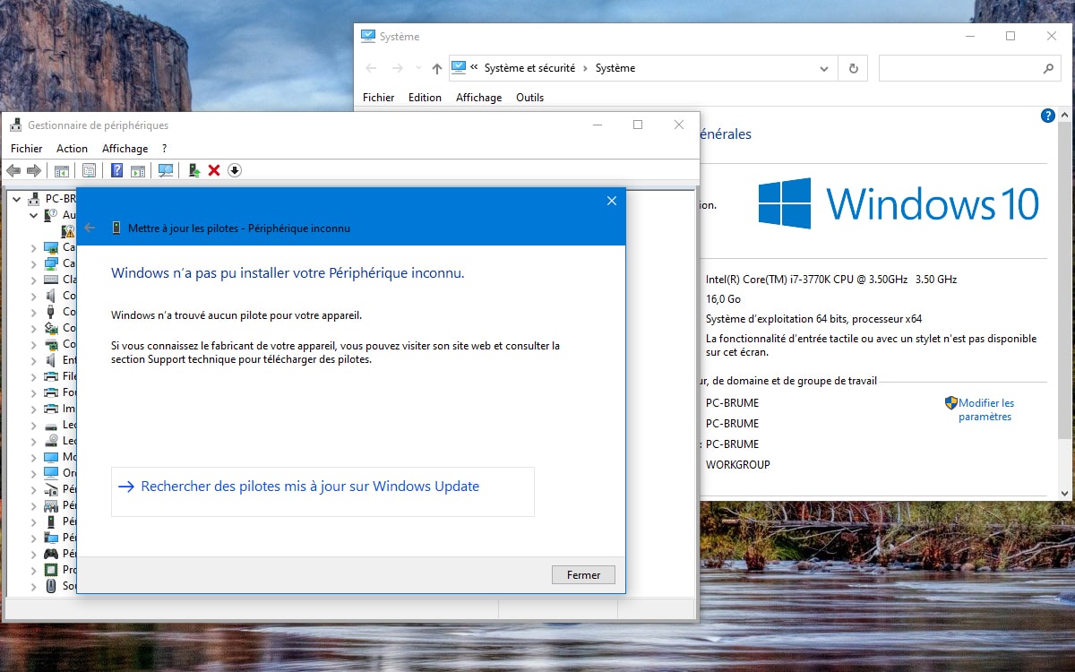 Windows 10 Mise A jour Pilotes