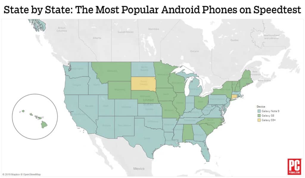 Les smartphones les plus populaires aux Etats-Unis en 2019