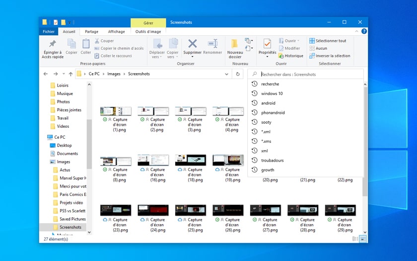 Windows 10 Fonction Recherche Explorateur Fichiers