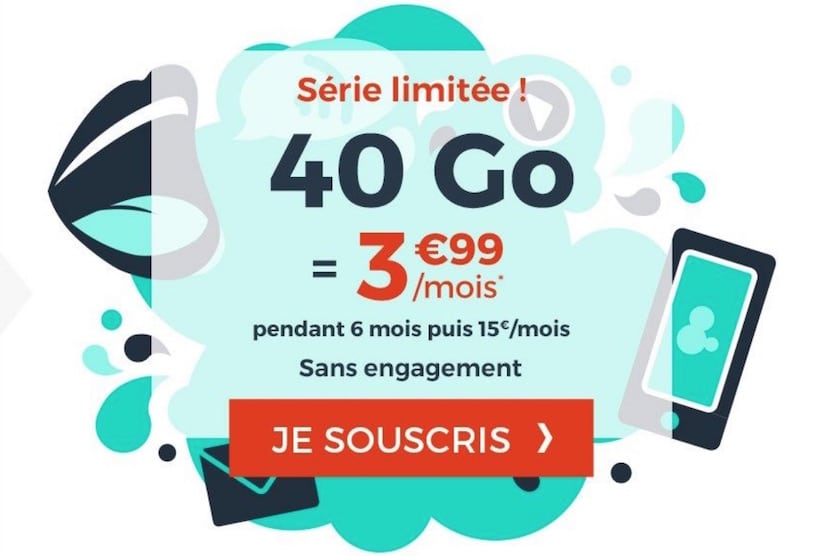 Forfait mobile à petit prix : 40 Go à seulement 3,99 ...