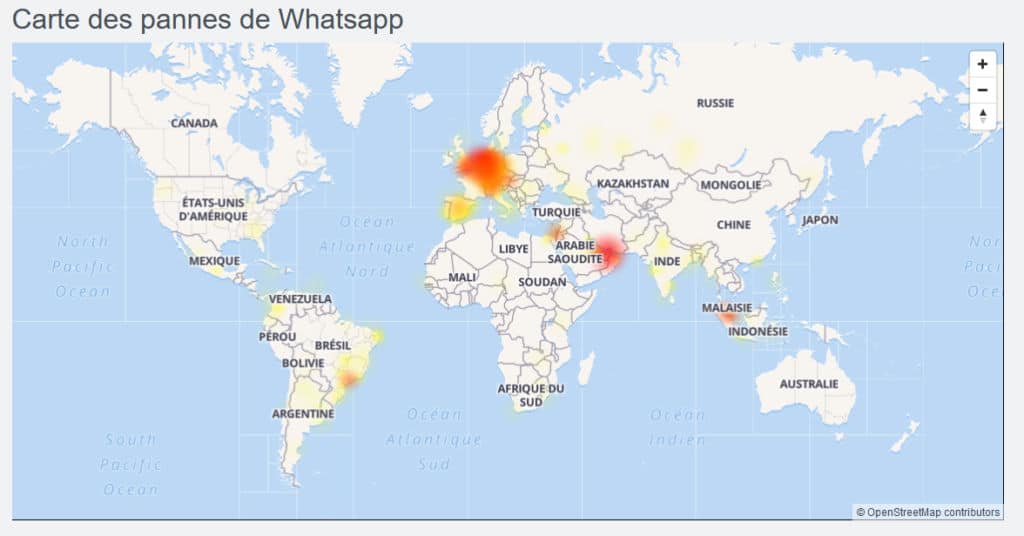 WhatsApp Panne Downdetector