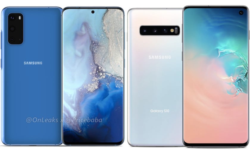 Comparatif Samsung Galaxy S20 vs S10