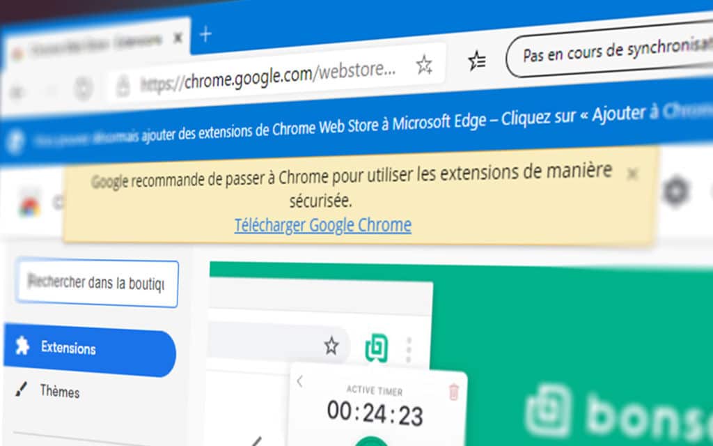 Bannière Edge Chrome