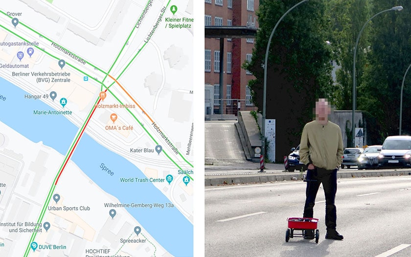 google maps 99 smartphone embouteillage virtuel