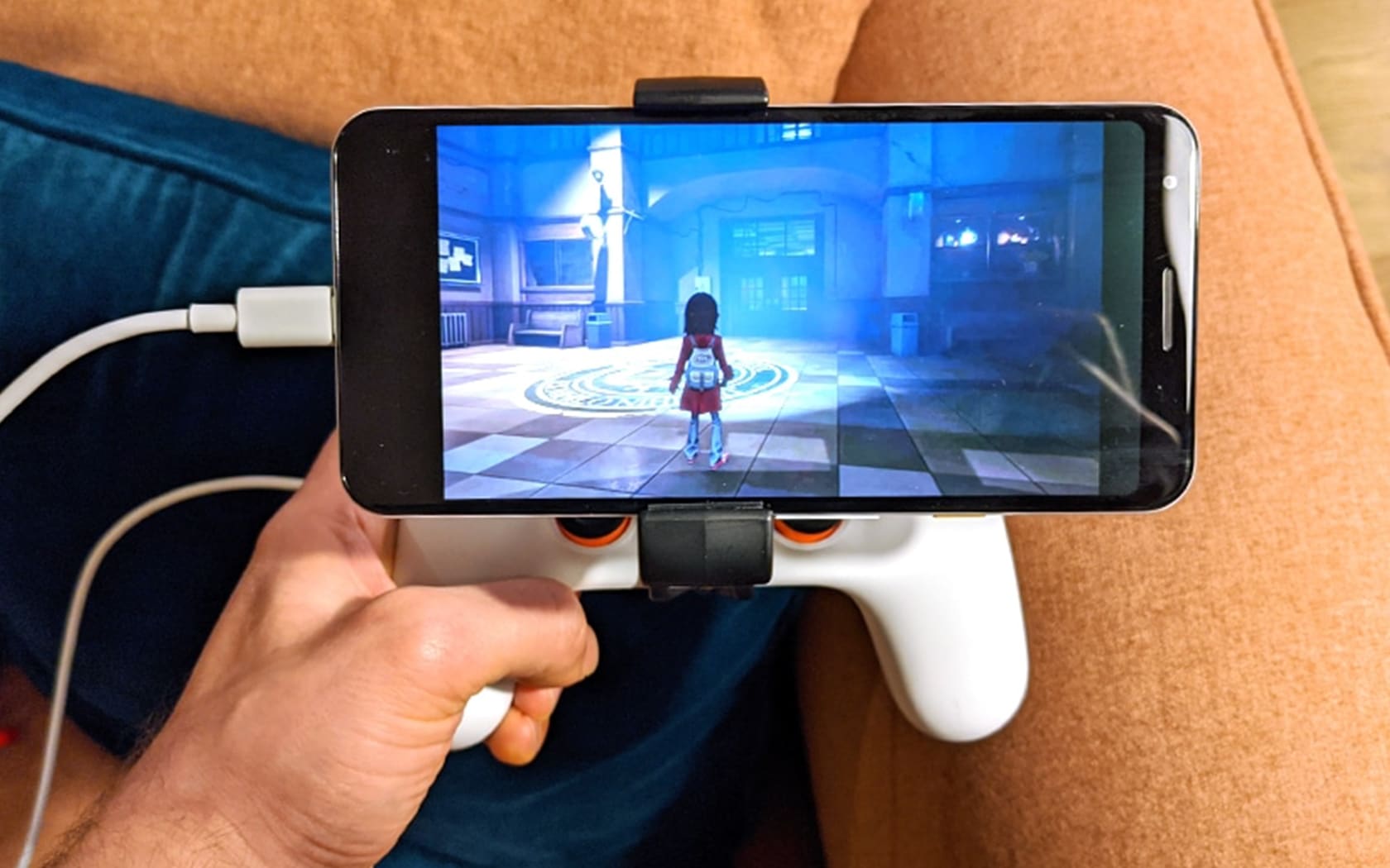 Stadia sur smartphone Android