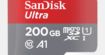 Étendez la mémoire de votre smartphone avec cette carte microSDHC SanDisk Ultra 200 Go à -56%