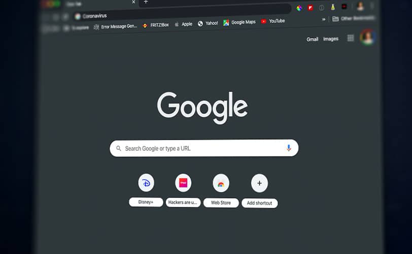 Page accrual Google Dark Mode