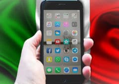 Iphone plantage drapeau italien