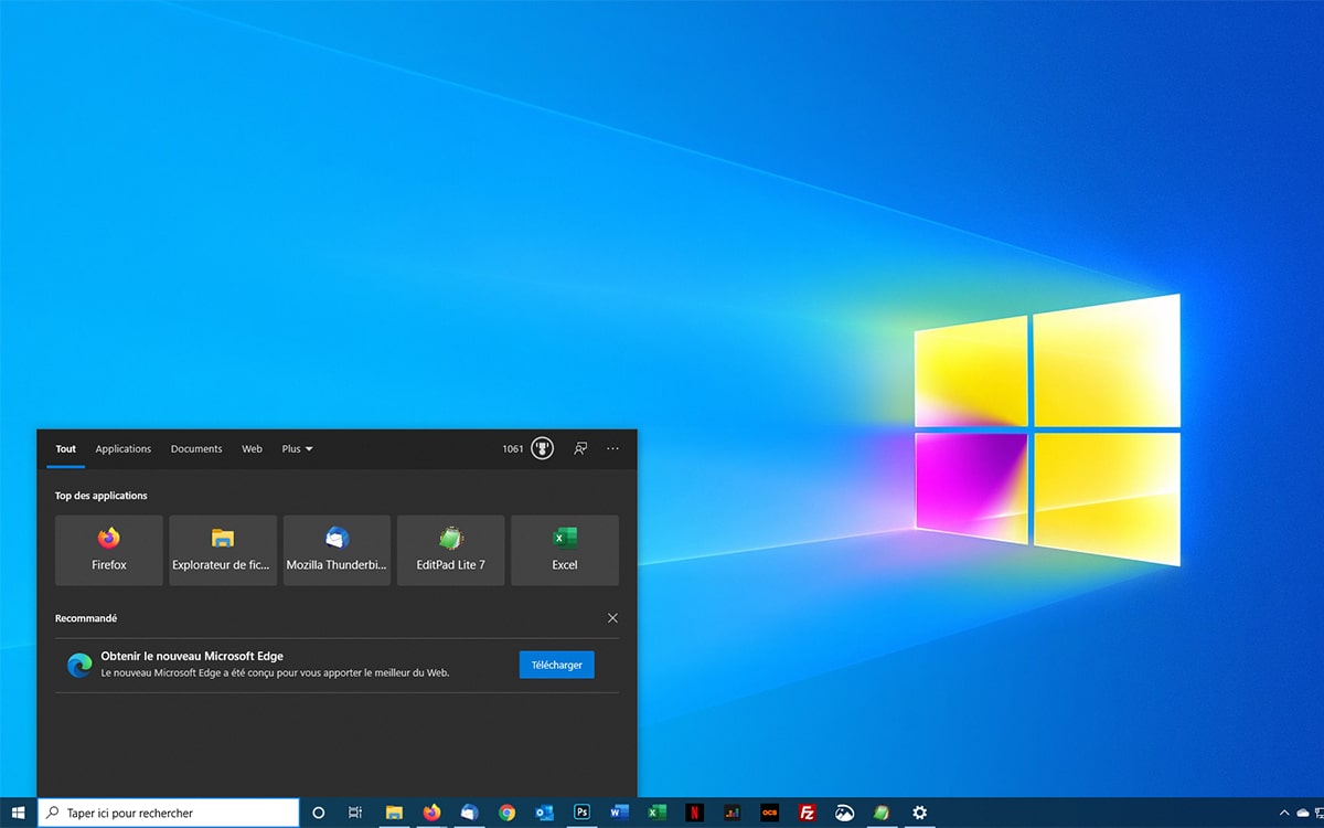 Windows 10 Microsoft Fait Promotion Dans Windows Search