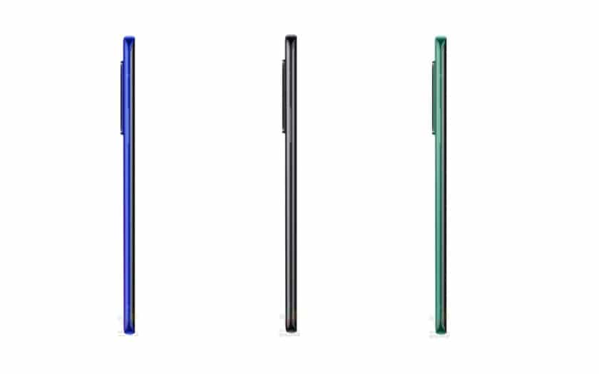 OnePlus 8 Pro en plan latéral 