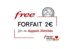 free appel illimité forfait 2 euros
