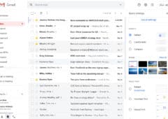 gmail nouveau menu paramétrage rapide
