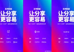 oneplus realme black shark p2p transfert alliance