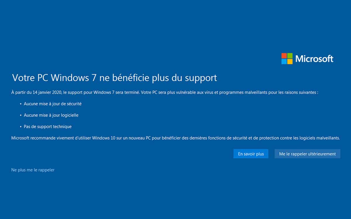 Windows 7 fin support