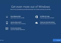 Windows10 fait la publicite des services microsoft en plein ecran