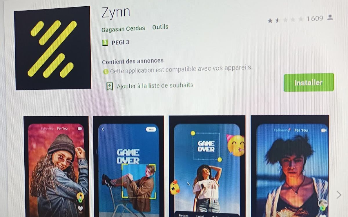 L'application Zynn