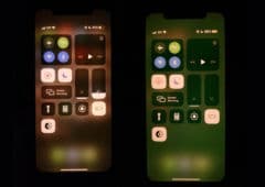 iphone onze bug ecran filtre vert