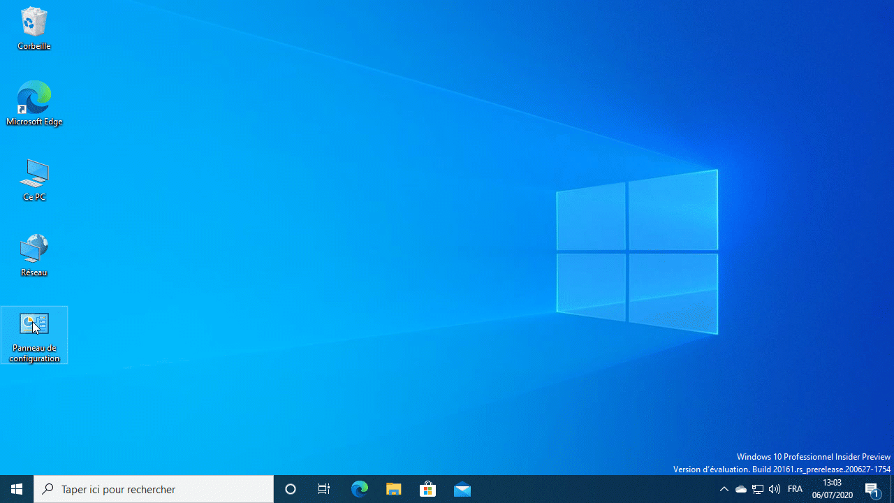Windows 10 Disparition Panneau configuration