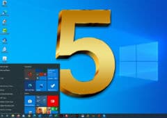 Windows 10 fete 5 ans