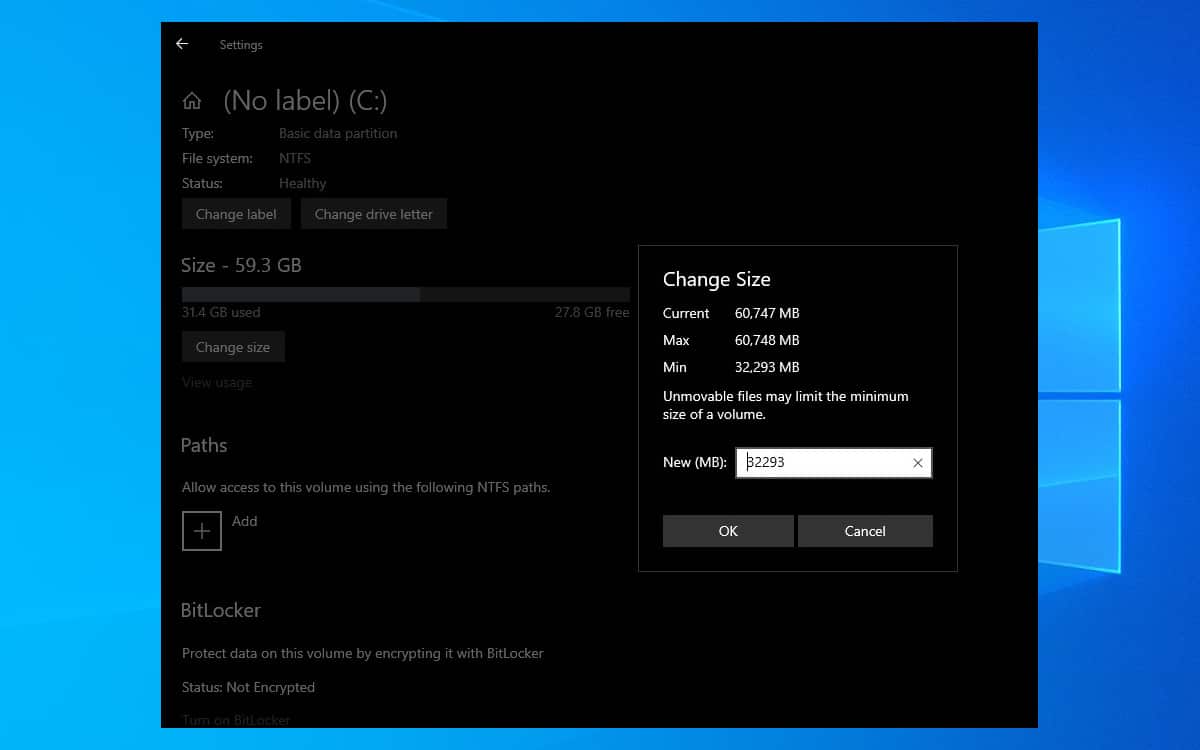 Windows 10 new Disk Manager