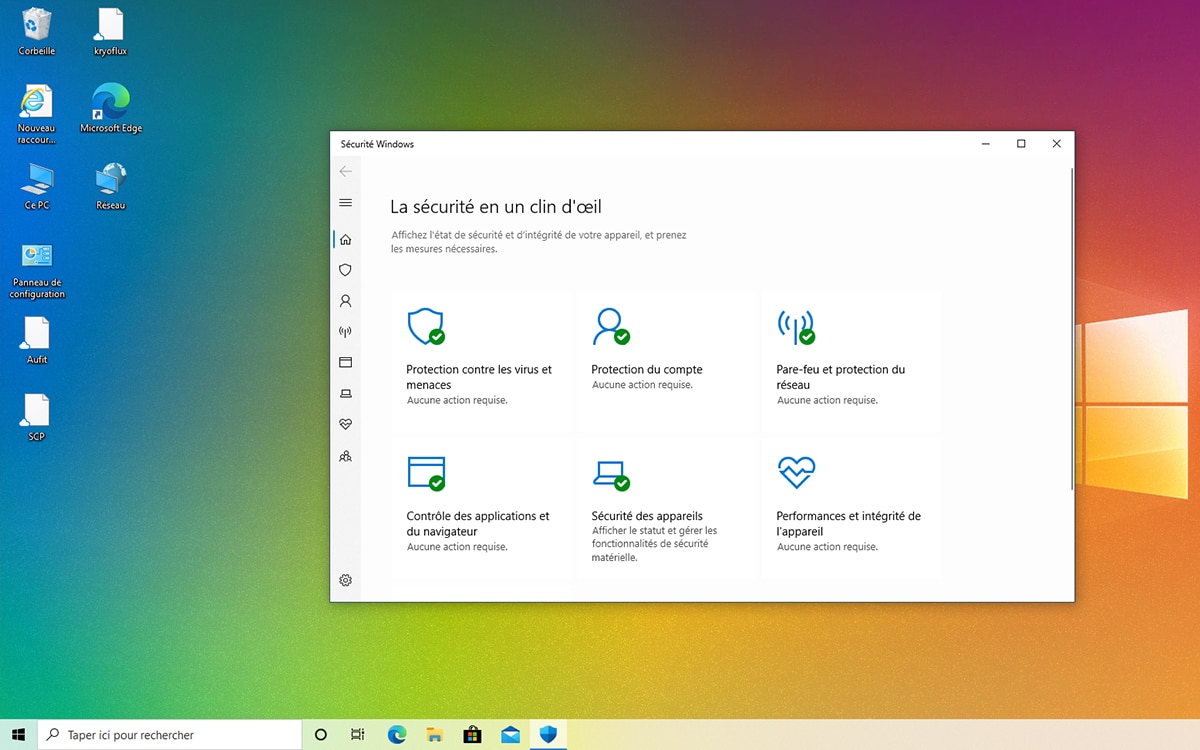 Windows 10 nouvelle version mise a jour Windows Defender