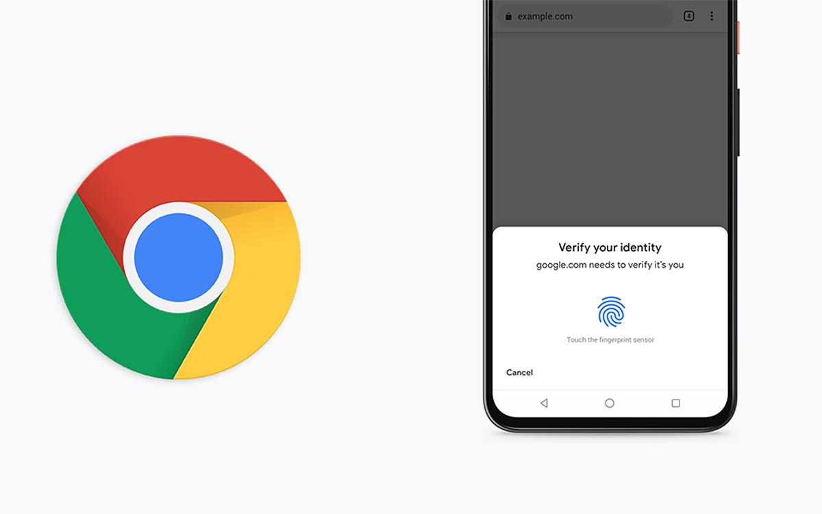 Chrome pour Android : paiement par empreinte digitale