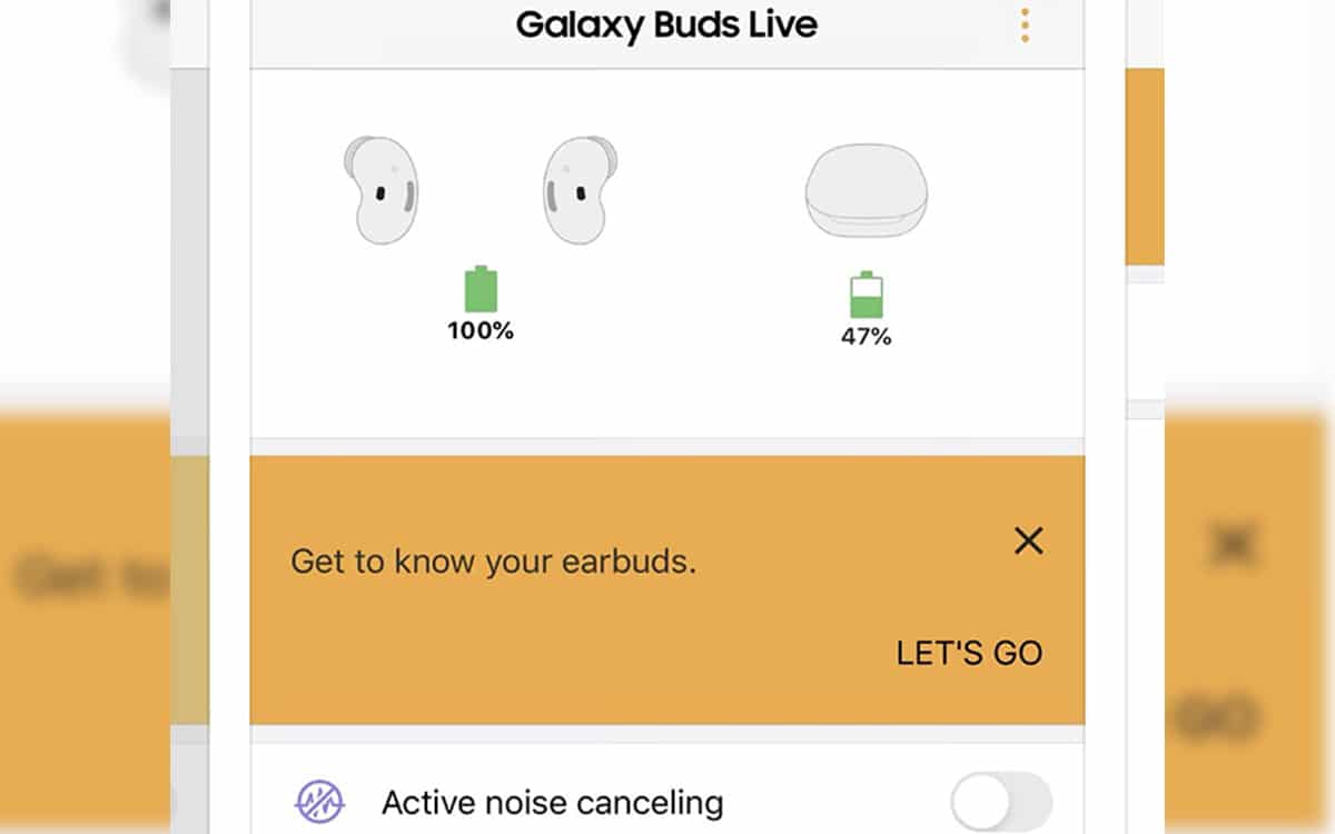 galaxy buds live réduction bruit active confirmé