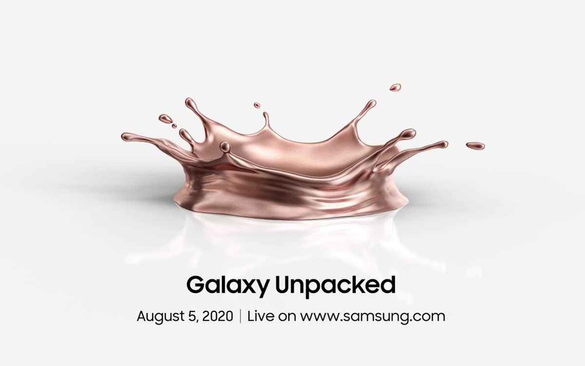 galaxy note 20 conférence unpacked 5 août 2020