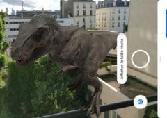 google dinosaure realite virtuelle