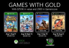 xbox games with gold jeux offerts août 2020