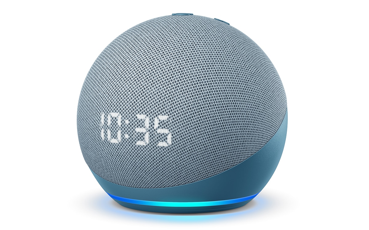 Amazon Echo Dot avec horloge