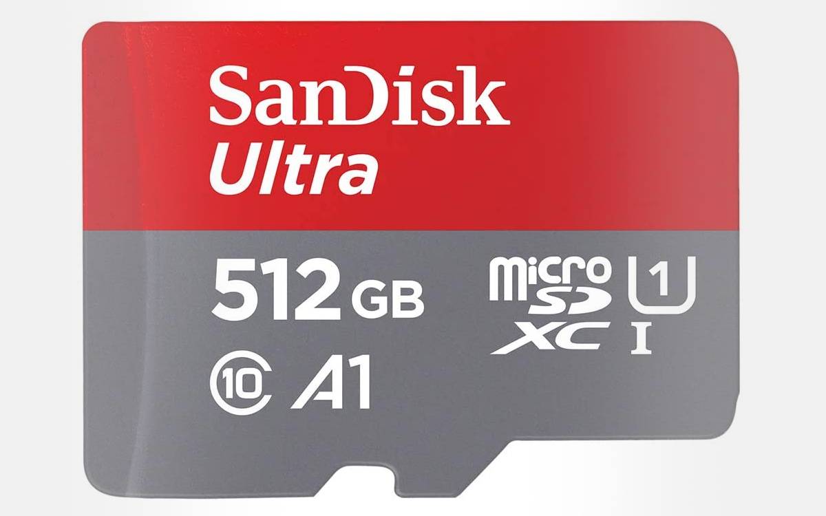 carte mémoire SanDisk Ultra 512 Go pas chère