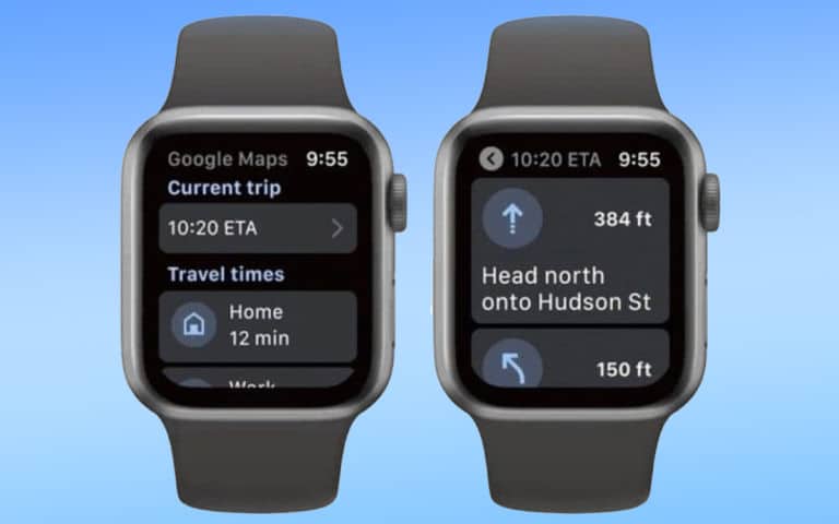 apple watch google map