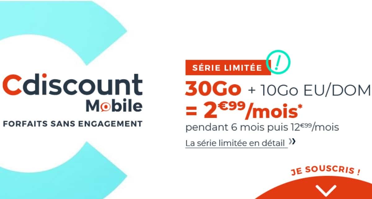 30 GB mobile cdiscount package