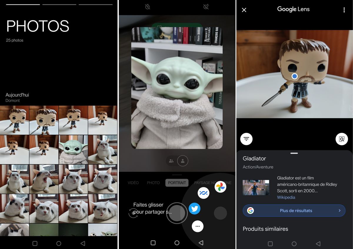 L'interface photo du OnePlus 8T