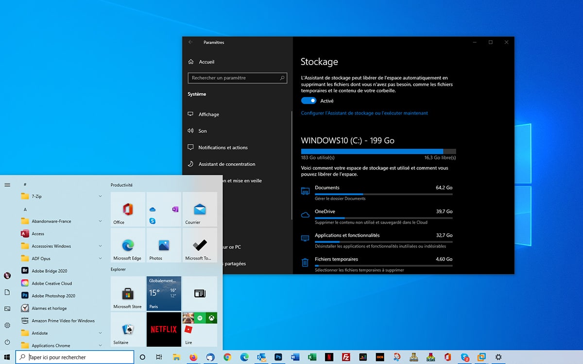 Windows 10 Gestion disque