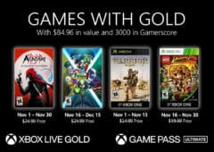 xbox games with gold jeux novembre 2020