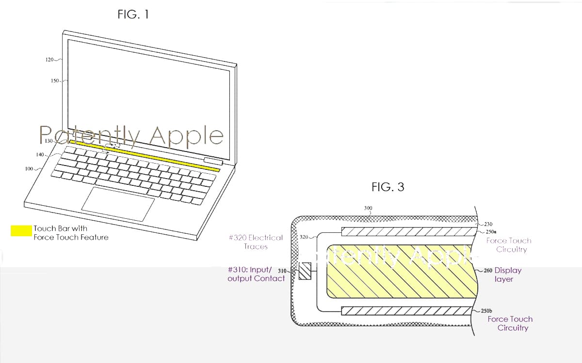 macBook Touch Bar Force Touch Brevet