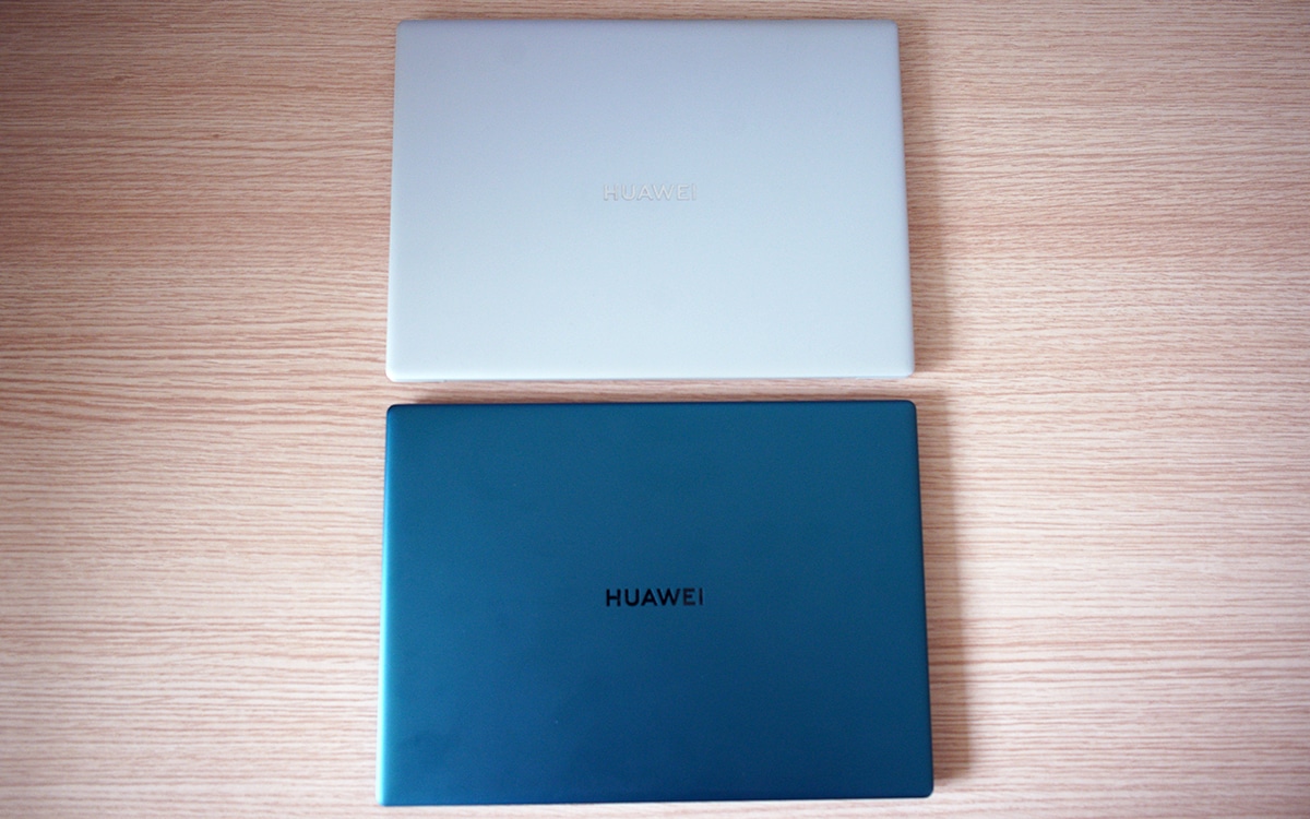 Huawei MateBook X version grise et version verte