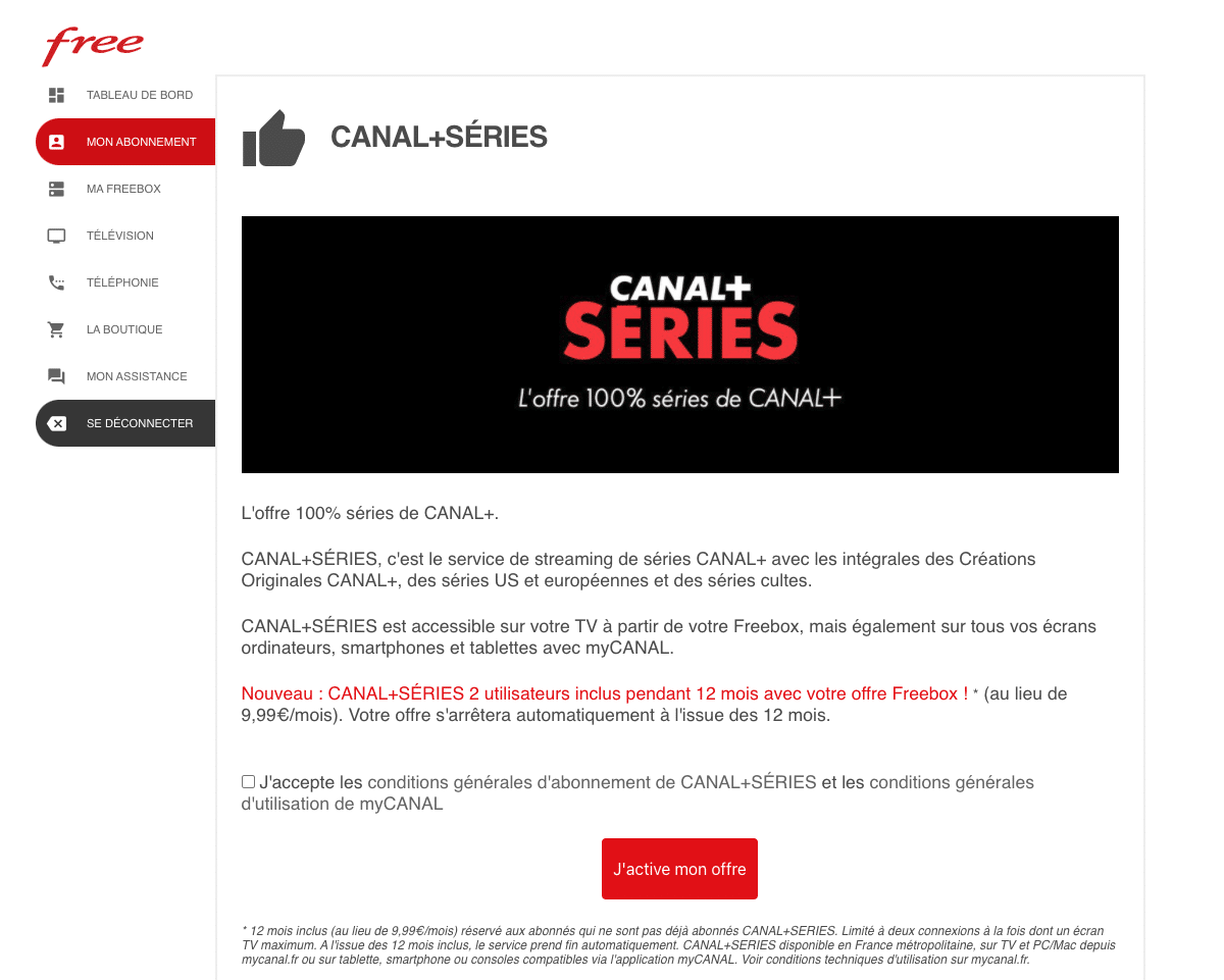 Free Canal+ Séries