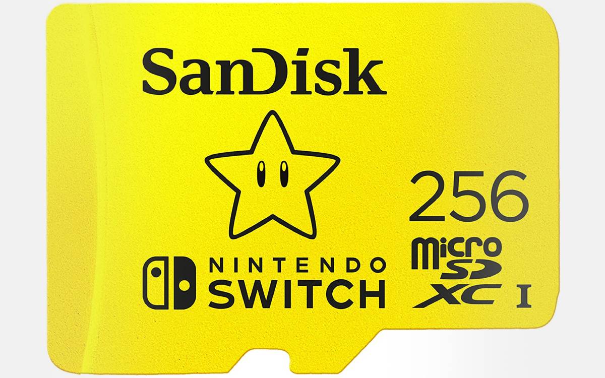 SanDisk 256 GB card for Nintendo Switch