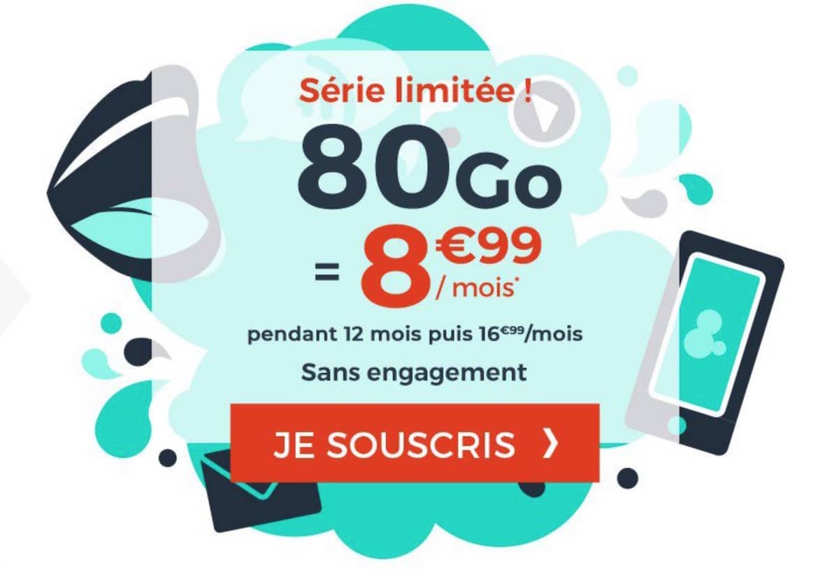 Forfait Mobile 80 Go Cdiscount Mobile Pas Cher